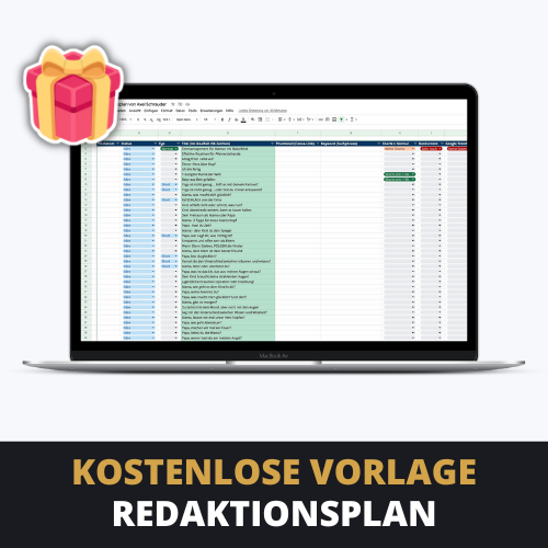 Kostenlose Redaktionsplan Vorlage von Kevin Fiedler