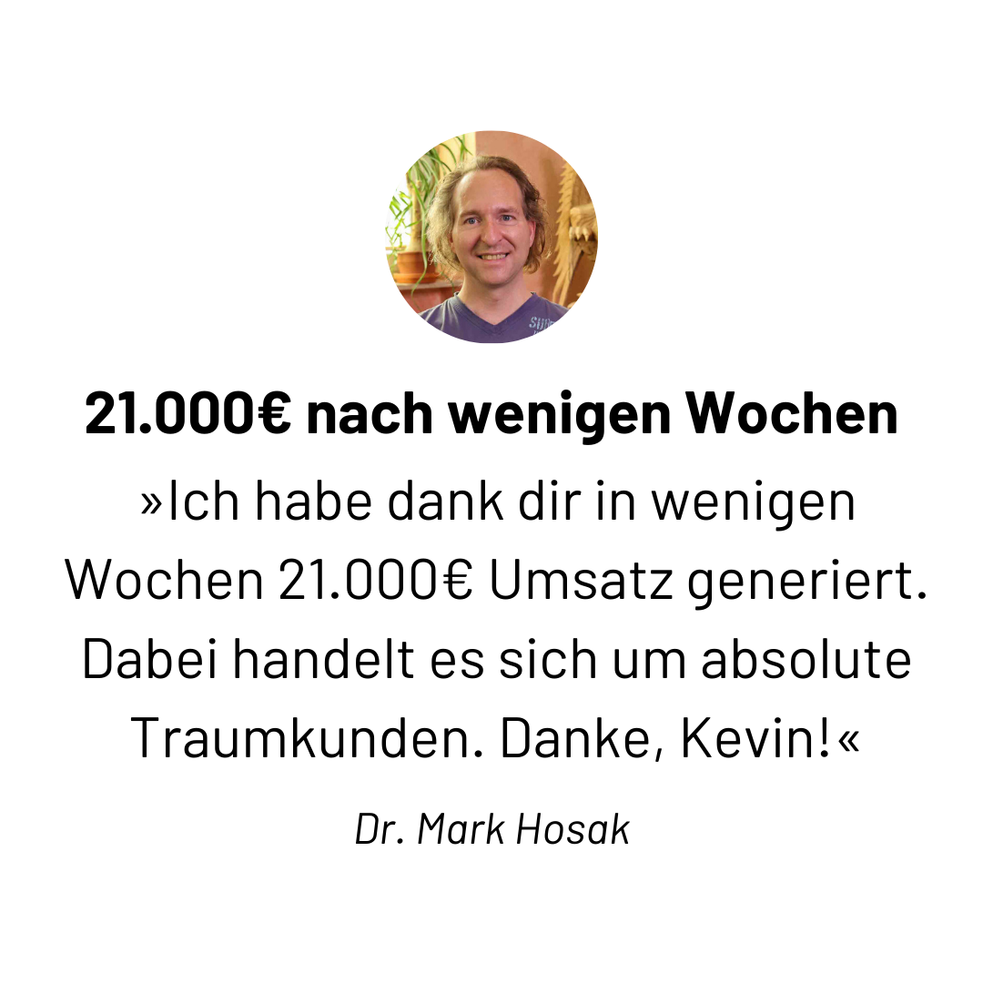 Dr Mark Hosak Kundenstimme