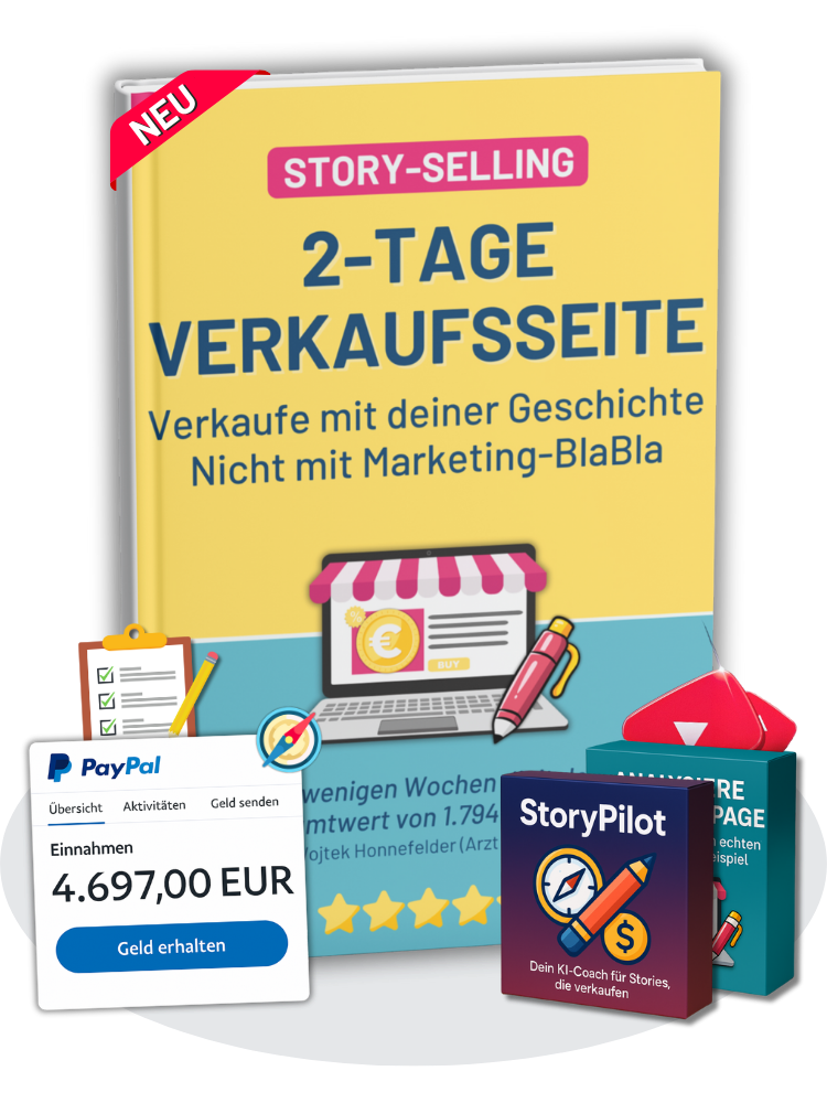 2 Tage Verkaufsseite Mockup 3D V2.6 Digital-Cashflow-Kickstart Cover